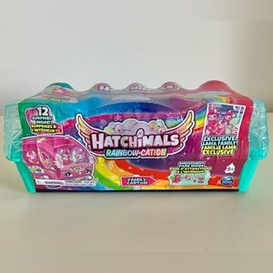 Hatchimals Rainbow Cation 12 Surprise Egg Carton Exclusive Llama Family NEW